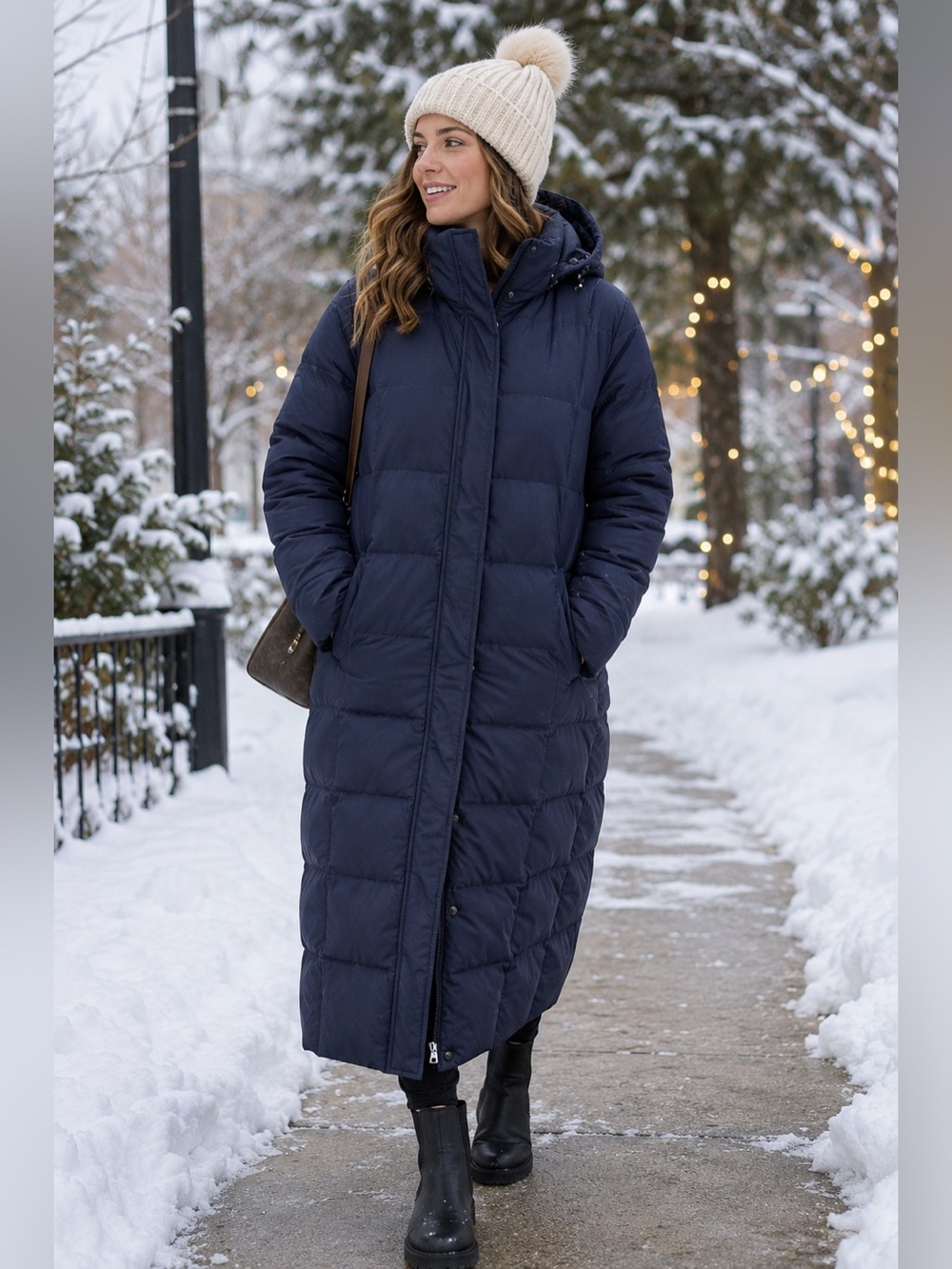 Lands’ End Women's Winter Long Down Coat Medium